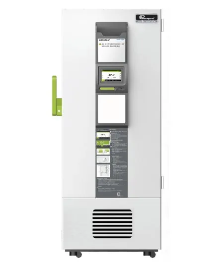 WinHyCare WDF-86V588D 588 L dual-system −86°C ULT freezer with a touch-screen control panel