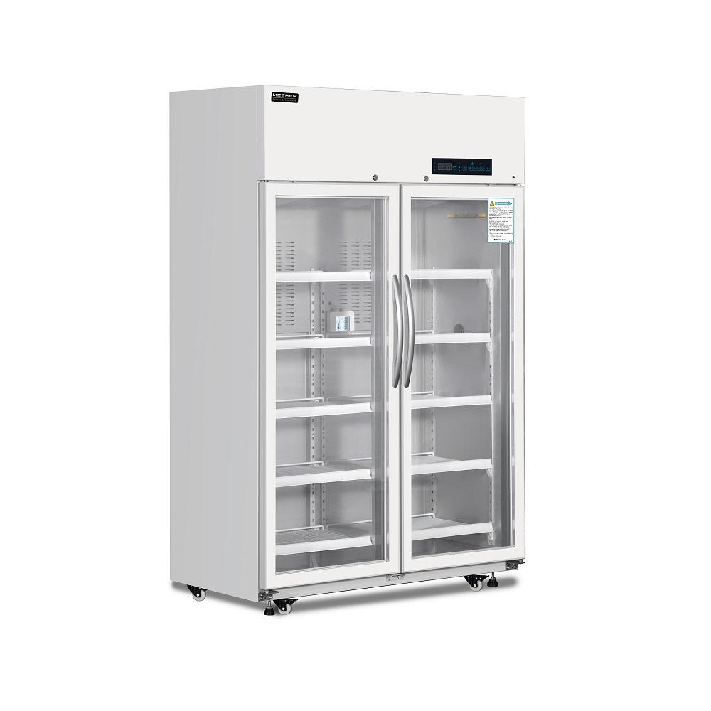 WPC-5V730S 730L Pharmacy Refrigerator 2-8°C with Self-Closing Glass Door by WinHyCare