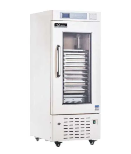 WinHyCare WPI-10 platelet incubator with a glass door showing stacked oscillating shelves