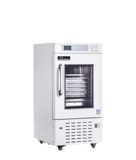 WinHyCare WPI-5 five-bag platelet incubator with a glass door and oscillating shelves
